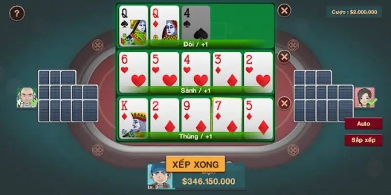 Quy tắc xếp bài binh theo lối 3 đao